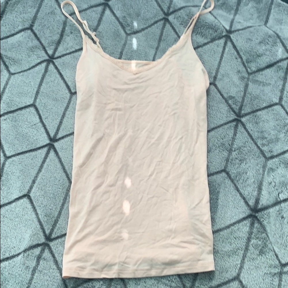 Light Pink Lace Tank Top